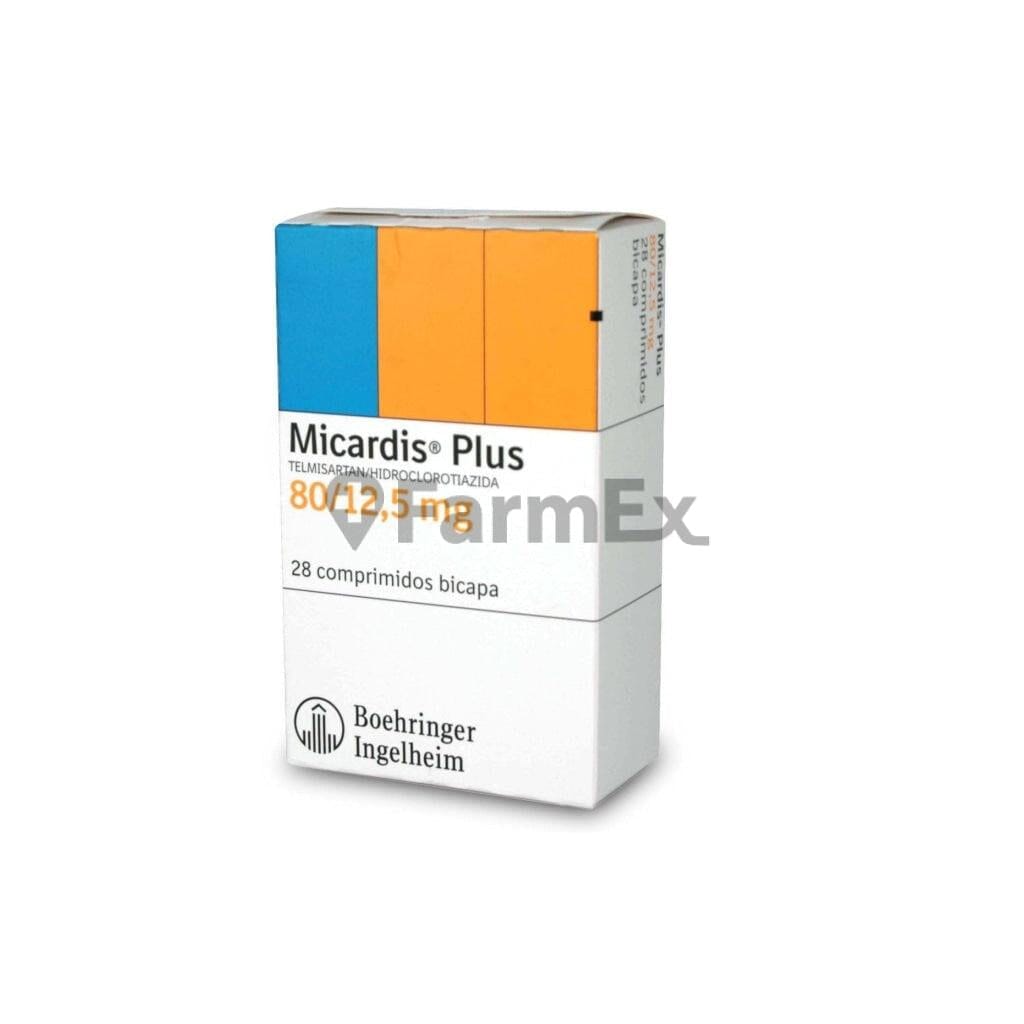 Micardis Plus 80 mg / 12,5 mg x 28 comprimidos Farmex-Pluxee-Persistente